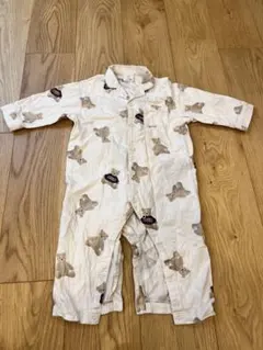 gelatopiqueクマ柄コットンロンパース