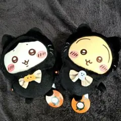 ちいかわ 黒猫 ぬいぐるみ ハチワレ うさぎ 2種セット