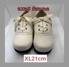 未使用 レースアップドレスシューズ XL21cm 卒園式 入園式 フォーマル