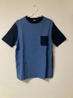 【新品/未使用】Ciaopanic ポケット付Tシャツ 青系 M