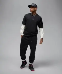 JORDAN BRAND ジョーダン フリース パンツ ブラック バスケ 八村