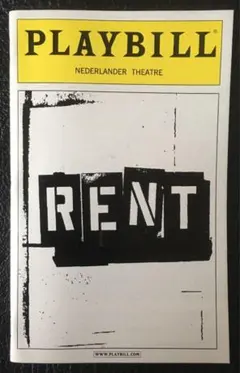 ミュージカル RENT レント PLAYBILL プレイビル 2002年11月