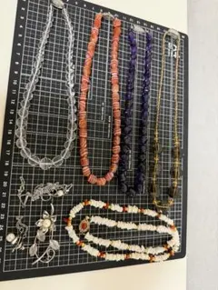天然石 ネックレス アクセサリー まとめ売り(総重量216g)