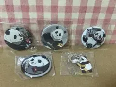 呪術廻戦　パンダ　缶バッジ　アクリルキーホルダー　セット