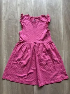 H&M ピンク ドット ノースリーブワンピース 6〜8歳　120サイズ