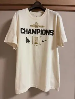MLBドジャースワールドシリーズ2024優勝記念Tシャツ Nike クリーム