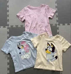 【新品】H&M bluey ブルーイ 半袖Tシャツ 100 3枚セットのサムネイル