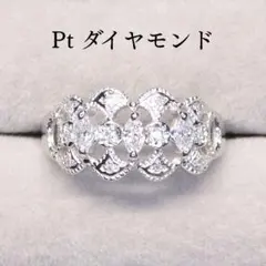 PT900 ハートシェイプダイヤモンドリング 0.95ct - メルカリ