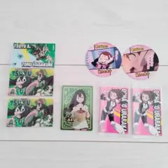 ヒロアカ　ネオンコレクション　カード　シール　蛙吹梅雨　麗日お茶子　セット