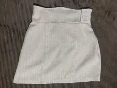 GRL ハイウエストツイードタイトミニスカート[gc224] アイボリー