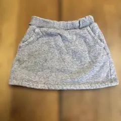 UNIQLO グレー スウェットスカート 110センチ　グレー　裏ボア