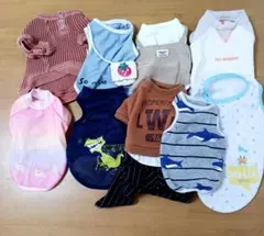 犬服 ドッグウェア　タンクトップ　　9枚セット　S・XS・SS・3S混合のサムネイル