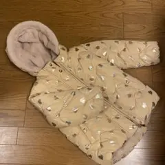 next ハート柄 ダウンコート