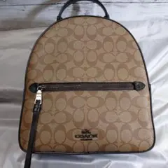 新品未使用〕COACH C2002 ブラウン ロゴパターンミニリュック - メルカリ