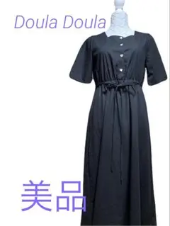 ドゥーラドゥーラ　ブラック半袖ワンピース　フリーサイズ