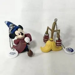 ディズニー 一番くじ　ファンタジア フィギュアキーホルダー 2点セット