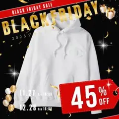 【ブラックフライデー45%OFF】Champion プルオーバー 裏起毛