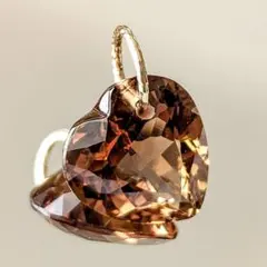 K18ブラウントパーズ 5ct ネックレスチャーム ペンダントトップ