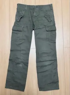 本日掲載終了　 Husky カーゴパンツ L オリーブグリーン