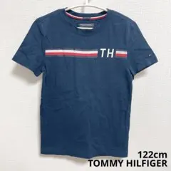 2329 トミーヒルフィガー Tシャツ 122 半袖 ロゴT キッズ ネイビー