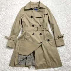 バーバリーブルーレーベル ライナー付き トレンチコート ノバチェック 36