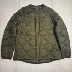 美品ユニクロ×ホワイトマウンテニアリング　ウルトラライトダウンLサイズ　オリーブ