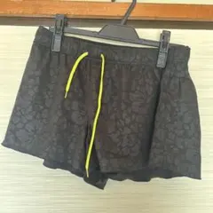 kissmark 花柄ランニング ショートパンツ 黒 Lサイズ