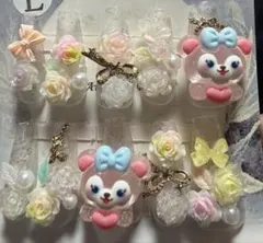Lサイズ クマデザイン ネイルチップ