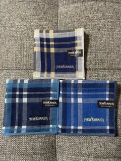 ★新品★ NEWYORKER チェック柄ハンカチ 3枚セットのサムネイル