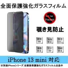 iPhone 13mini 覗き見防止全面保護強化ガラスフィルム