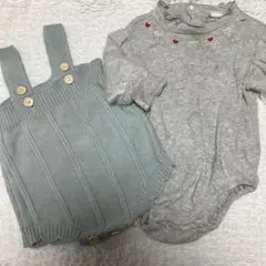 ニットロンパース　Cottoliロンパース　セット