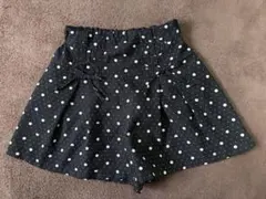 ドット柄（一部猫柄ドット）キュロット　GU 120