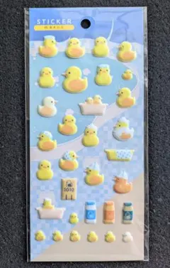 銭湯あひる ぷくぷく ステッカー シール