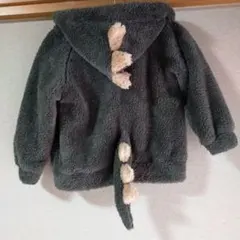 恐竜しっぽ付きフリースジャケット 100-120cm