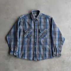 90s ファイブブラザー ヘビーネルシャツ USA チェック ML ヴィンテージ