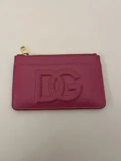 DOLCE＆GABBANA ピンク レザーフラグメントケース