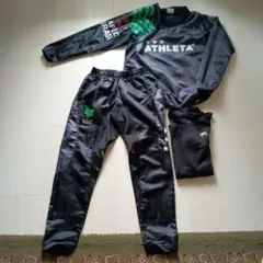 ATHLETA ブラック ピステ上下 TIGORA 起毛インナー 140