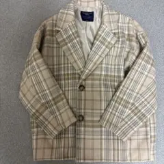 HONEYSUCKLE ROSE テーラードジャケット L ベージュ系チェック