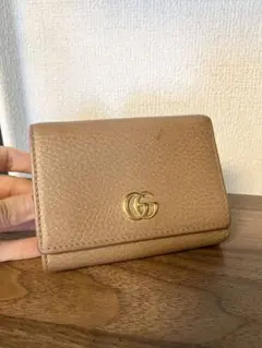 GUCCI GG 마몬트 삼중 지갑 베이지