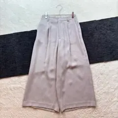 イッツインターナショナル/M/ライトグレー/ワイドパンツ/タック/美シルエット