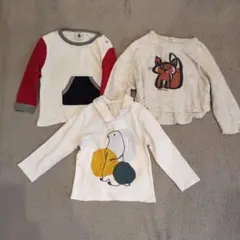プチバトー　長袖Tシャツ 18m 24m 80 90 3枚