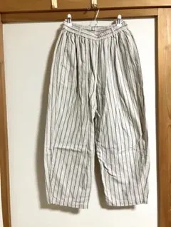 【studio clip】綿100% ストライプパンツ