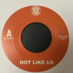 kendrick lamar not like us 7インチ レコード NOT LIKE US (7inch)/KENDRICK LAMAR/ケンドリック・ラマー