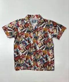 90’s Coca-Cola 総柄　アロハシャツ　半袖　ホワイト　Mサイズのサムネイル
