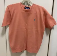 Ralph Lauren 半袖ニット オレンジ