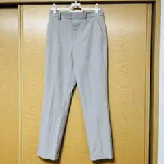 グレー チェック柄 ワイドパンツ　UNIQLO