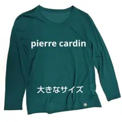 【極美品】ピエール・カルダン　レディース　44 ニット　ダークグリーン
