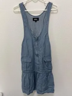 ジルスチュアート　デニム風ワンピ　かわいい　S