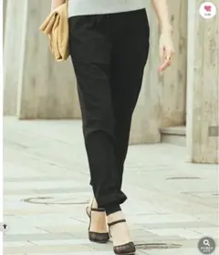 センターシームジョガーパンツ　ブラック　1