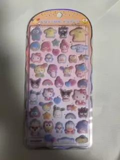 コットンパフィーシール　サンリオキャラクターズ